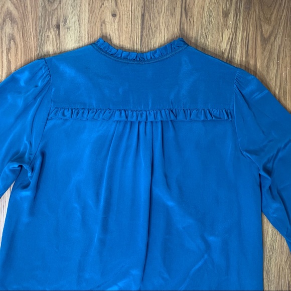 J. Crew Point Sur Silk Popover Blouse - Picture 6 of 10